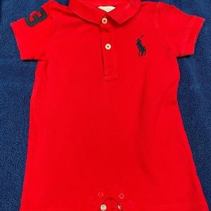 Ralph Lauren one piece red.